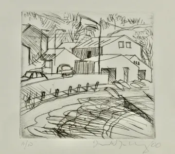 Donald Teskey IV 2000 30 x 32 cm drypoint