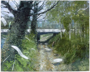 Donald Teskey RHA Threshold 2022 120 x 150 cm oil on canvas