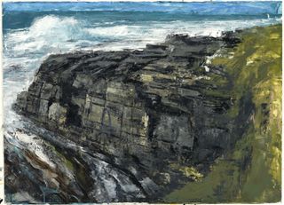 Promotory I - Acrrylic on Paper