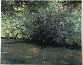 Riverbank with Buddleja